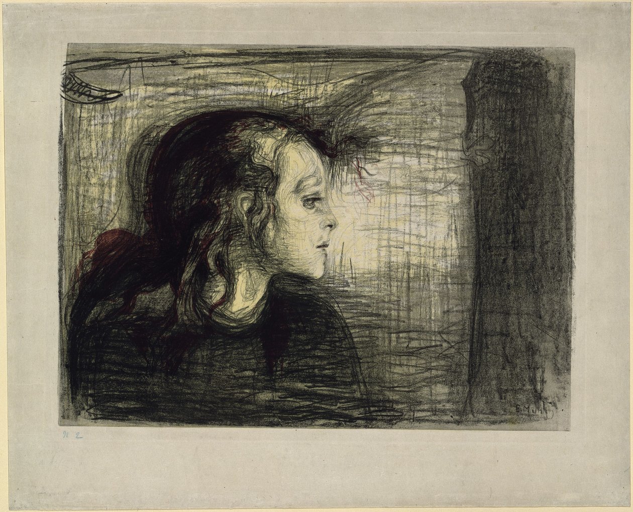 Das kranke Kind I von Edvard Munch