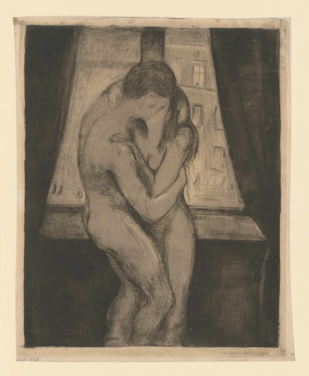 Der Kuss von Edvard Munch