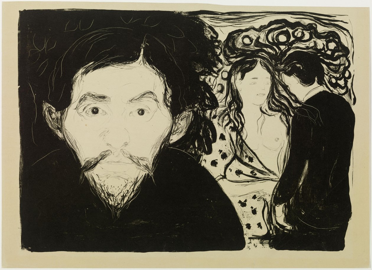 Eifersucht (klein) von Edvard Munch