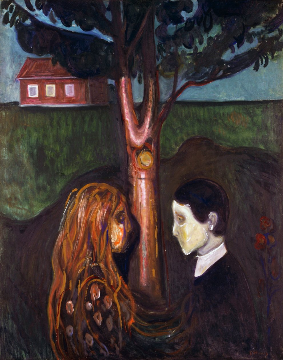 Augen in Augen von Edvard Munch