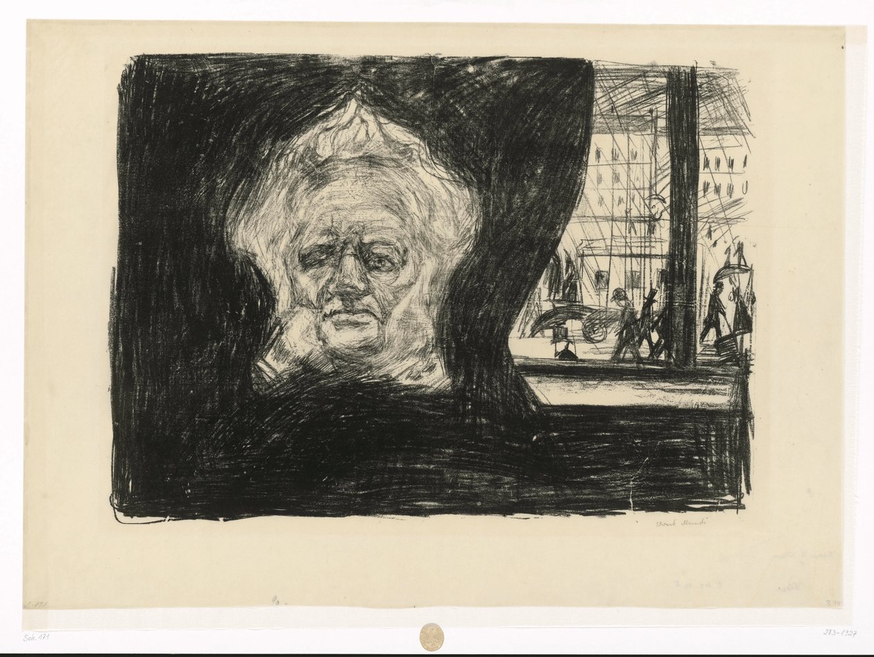 Henrik Ibsen im Café des Grand Hotel von Edvard Munch