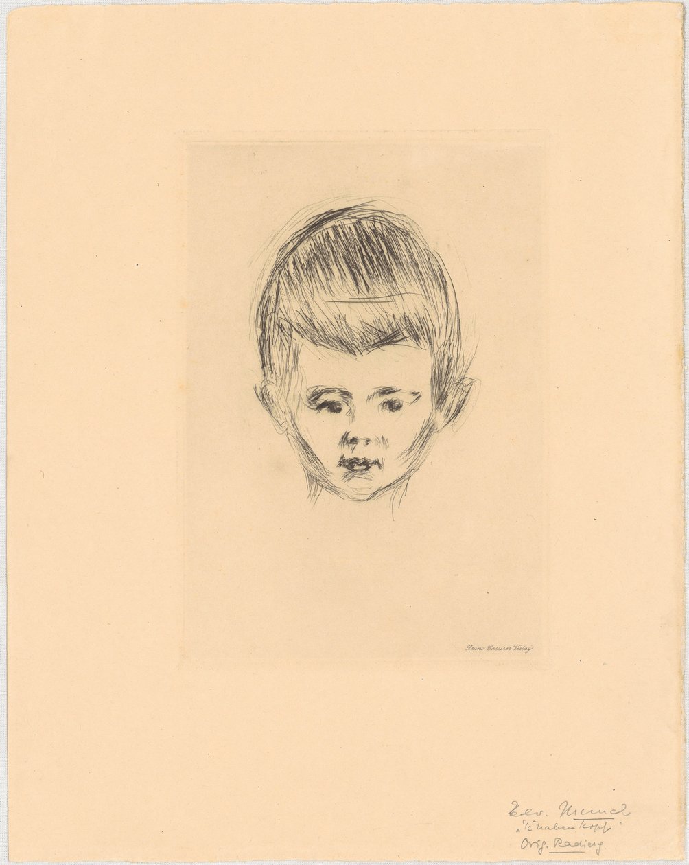 Porträt von Andreas Schwarz von Edvard Munch