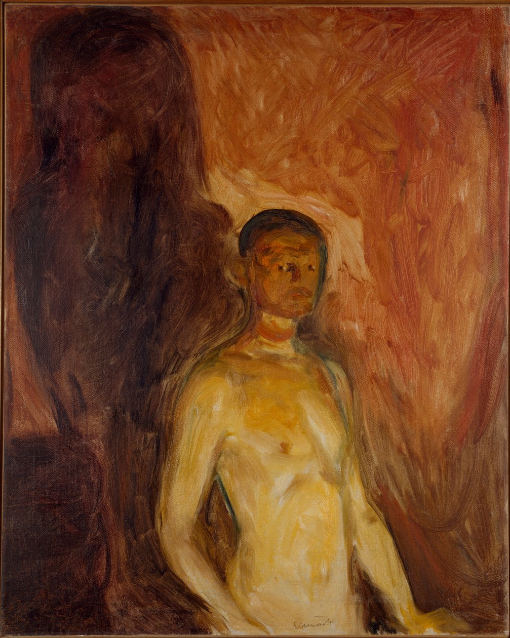 Selbstporträt in der Hölle von Edvard Munch