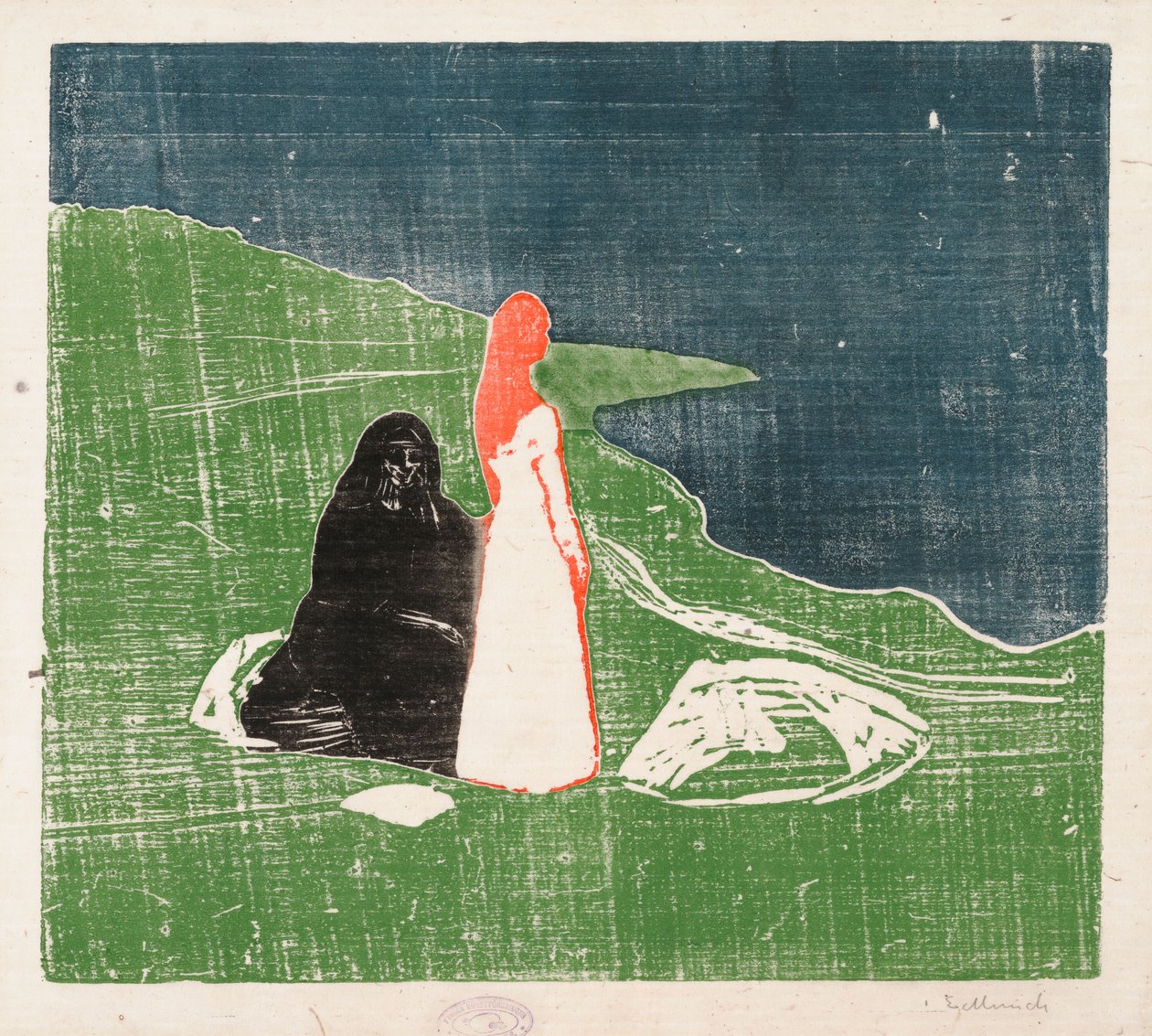 Zwei Frauen am Ufer von Edvard Munch