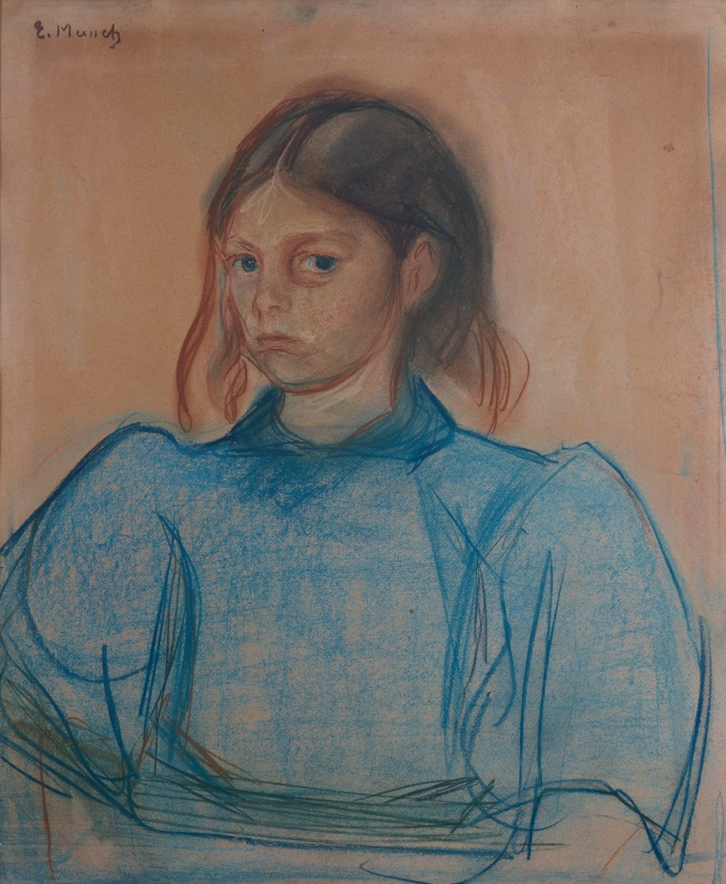 Junges Mädchen in Grün von Edvard Munch