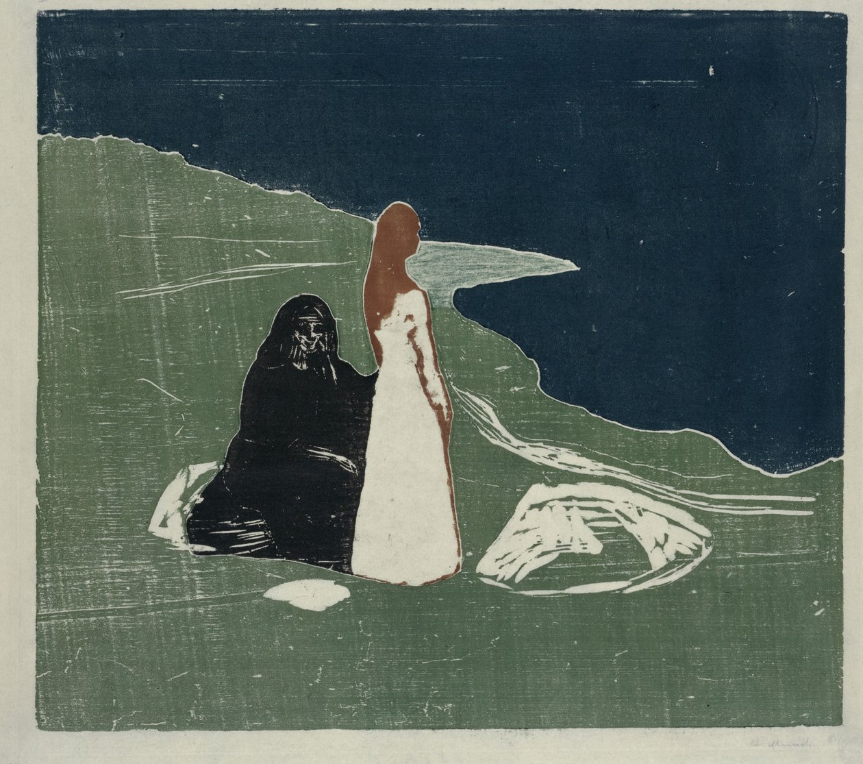Zwei Frauen am Meeresufer von Edvard Munch