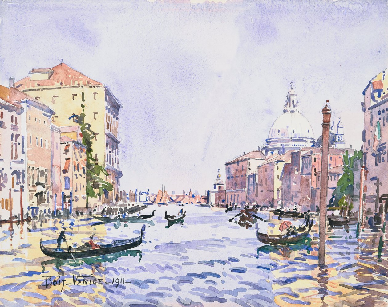 Venedig - Nachmittag am Canal Grande von Edward Darley Boit
