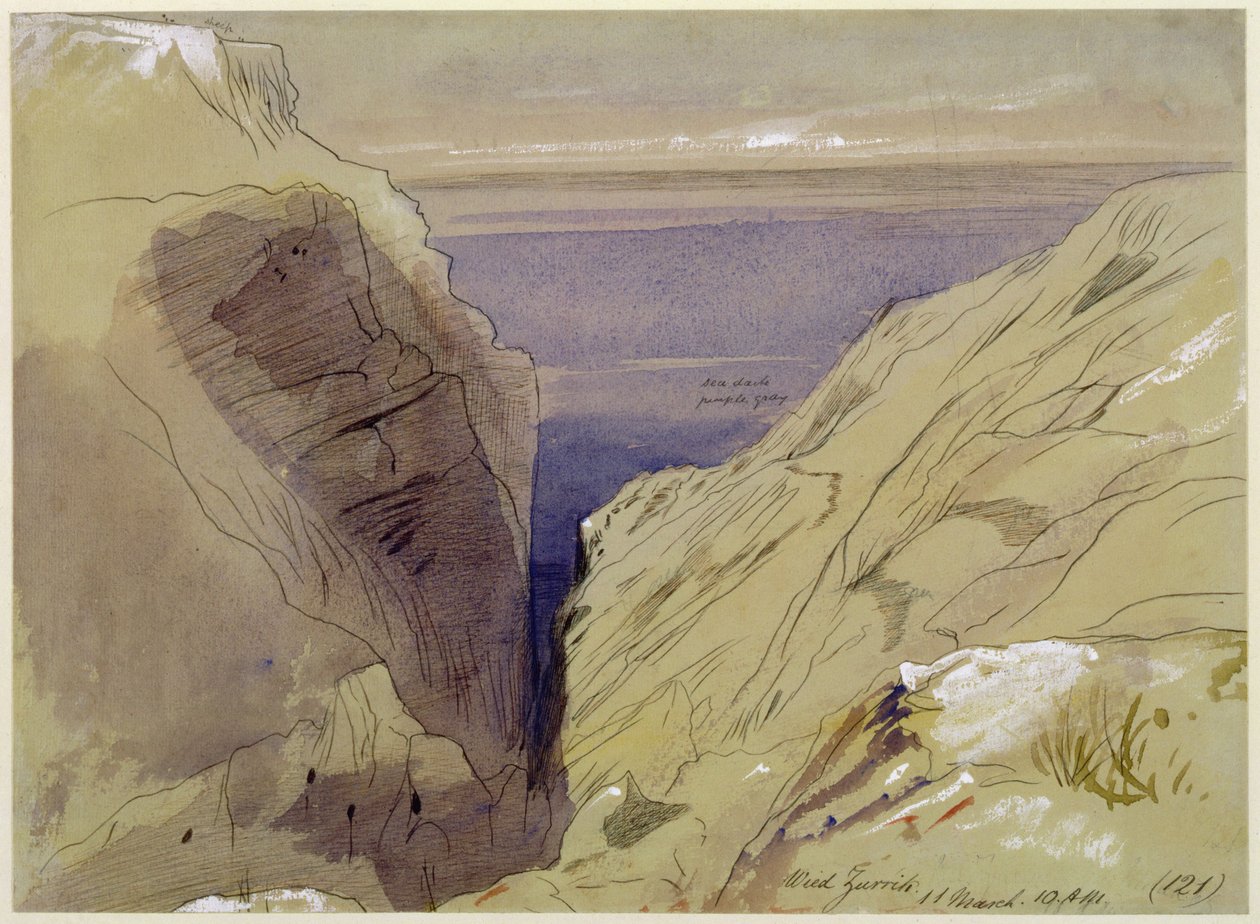 Wied Zurrik, Malta, 10 Uhr morgens, 11. März von Edward Lear