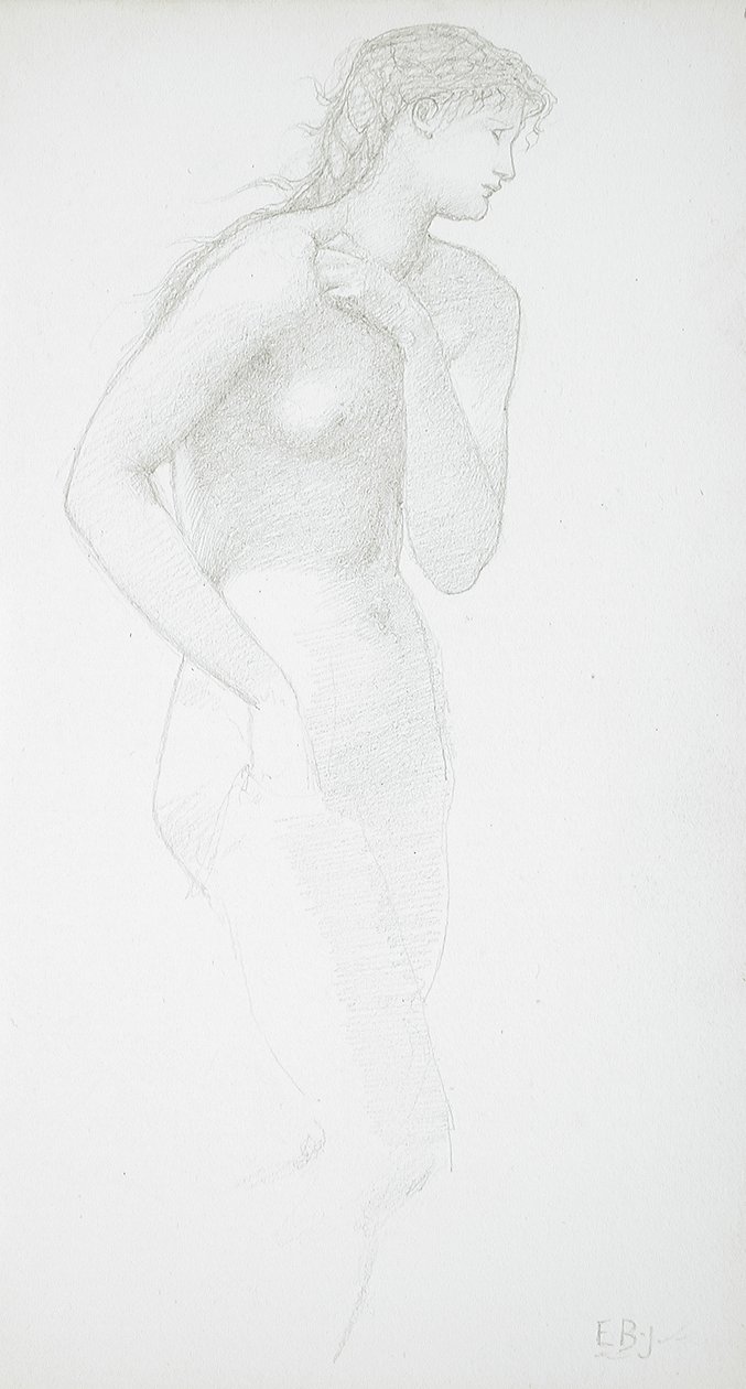 Stehender weiblicher Akt von Edward Burne-Jones