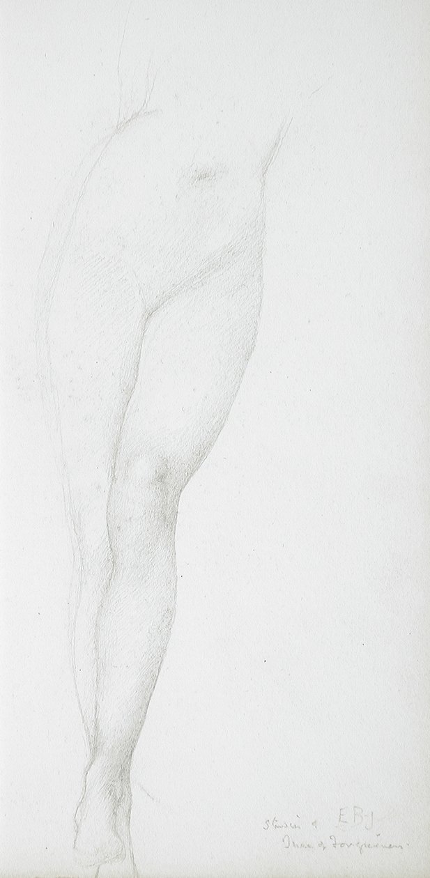Studie weiblicher Beine von Edward Burne-Jones