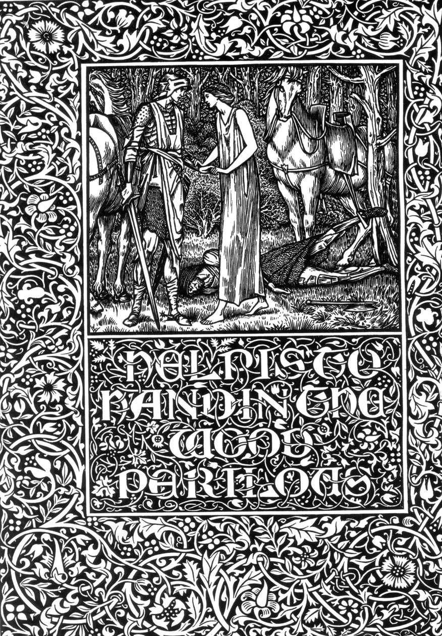 Hilfe ist zur Hand im gefährlichen Wald, 1896 von Edward Burne Jones