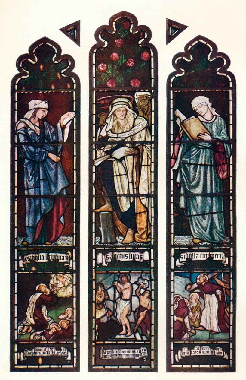 Sibyl-Fenster, Jesus College Chapel, Cambridge, um 1872 von Edward Burne Jones
