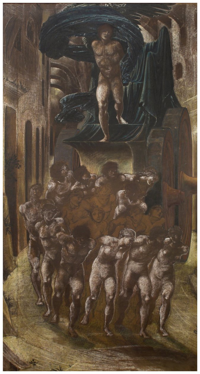 Der Wagen der Liebe oder Liebesreise von Edward Burne Jones