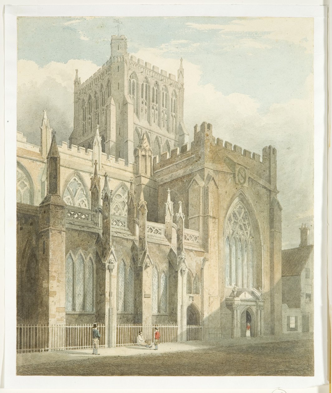Nordansicht der Kathedrale von Bristol von Edward Cashin