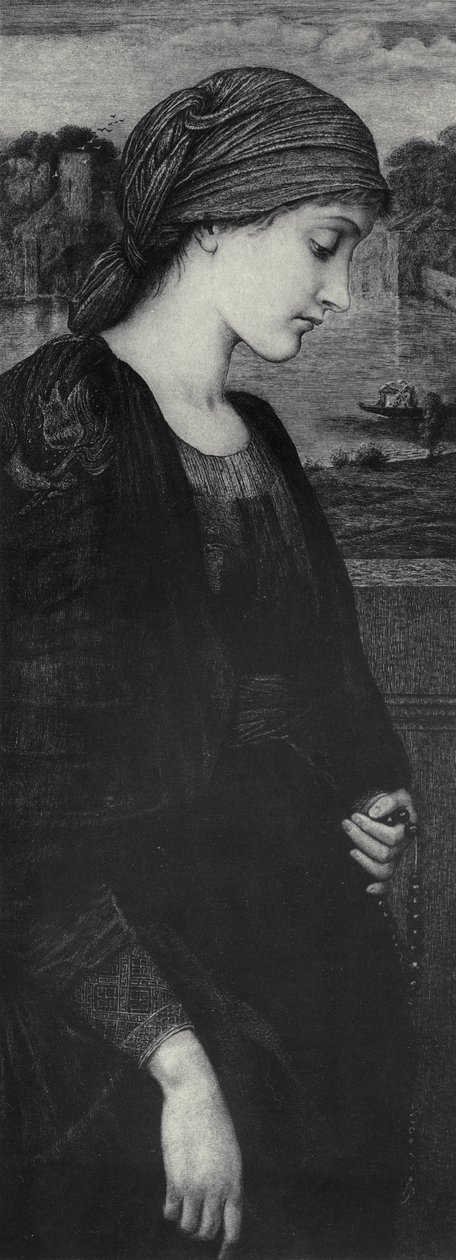 Flamma Vestalis, ca. 1887 (Radierung auf Pergament) von Edward Coley (after) Burne Jones