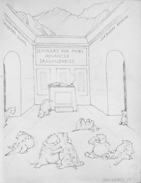 Seminar für Drachen von Edward Coley Burne Jones