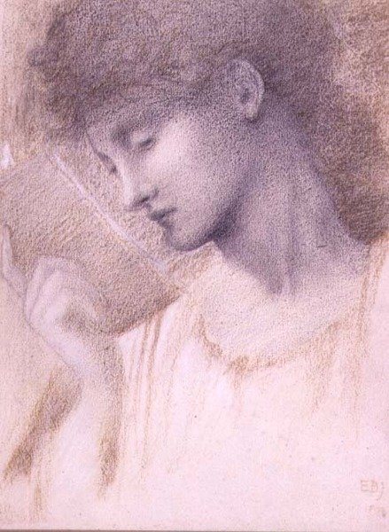 Studie eines Kopfes von Edward Coley Burne Jones