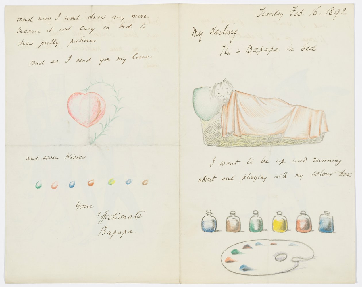 Brief an die Enkelin des Künstlers Angela Thirkell von Edward Burne Jones