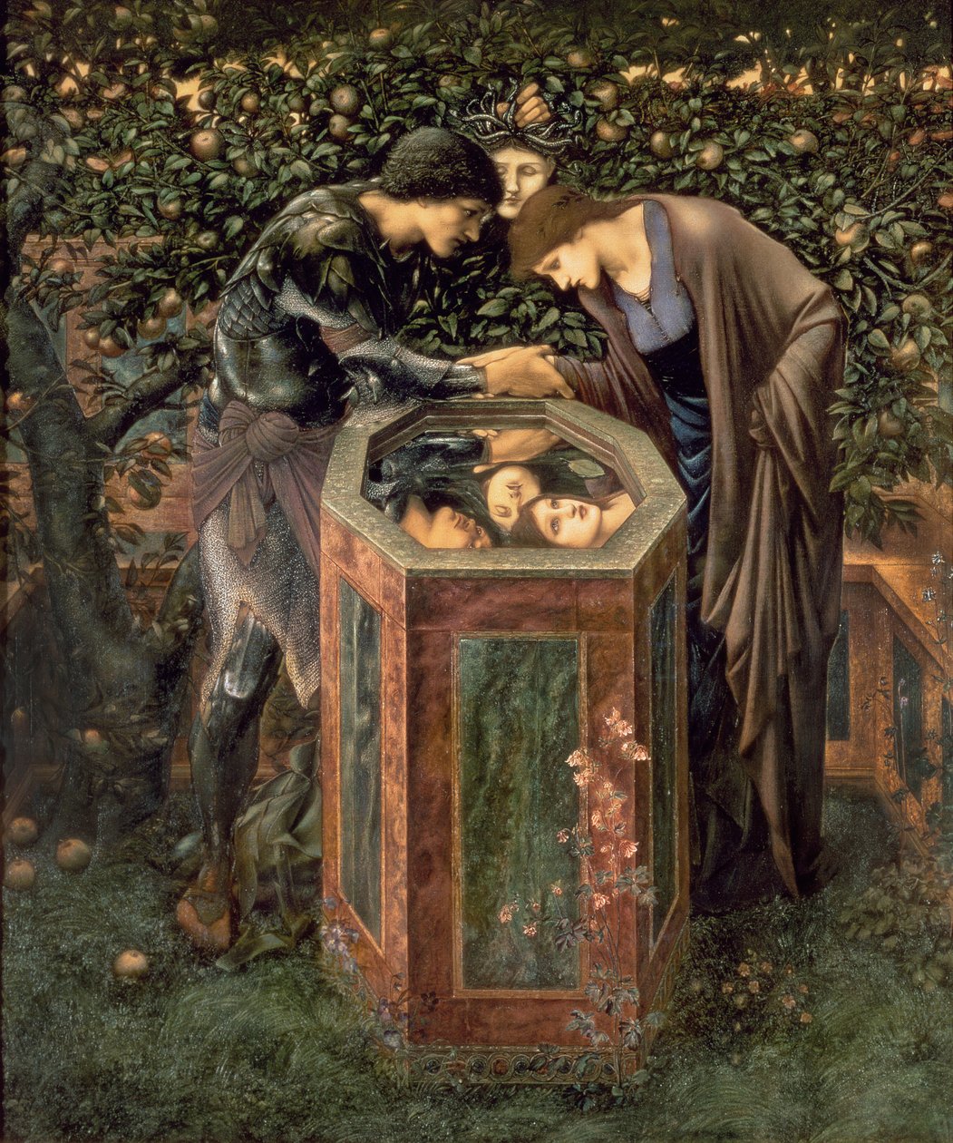 Der unheilvolle Kopf, Illustration aus William Morris
