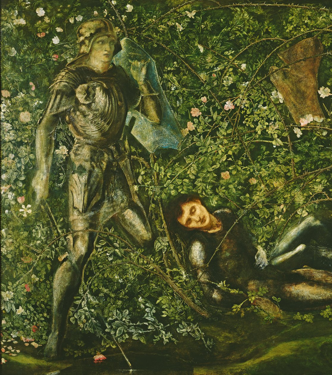 Die Ritter und die Dornröschen, 1869 von Edward Burne Jones