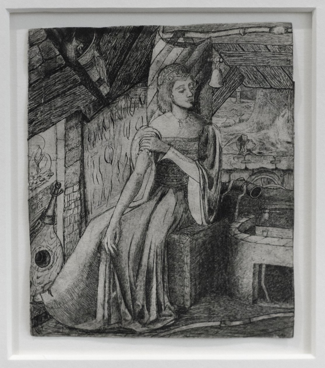 Unbekanntes Thema, möglicherweise Cupidos Tochter an seiner Schmiede von Edward Coley Burne Jones