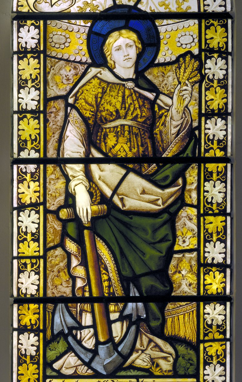 Forest Green, Heilige Dreifaltigkeit, Burlison & Grylls, nach Edward Burne-Jones, Hoffnung 1896 von Edward Coley after Burne Jones
