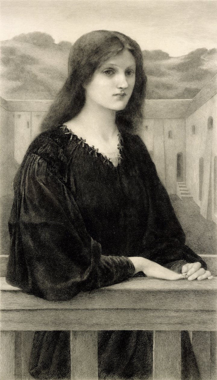 Vespertina Quies, graviert von Emile Boilvin, veröffentlicht von Arthur Tooth & Sons, 1897 von Edward Coley after Burne Jones