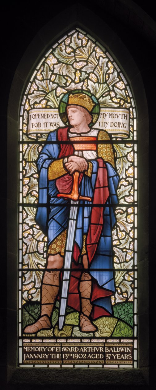 König Ethelbert (1902-1914) von Edward Coley and Dearle Burne Jones