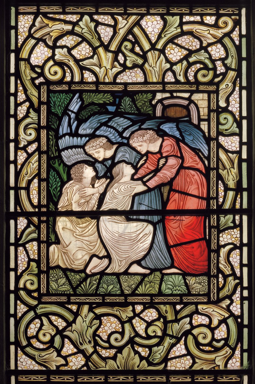 Empfang ins Paradies (1902-1914) von Edward Coley and Dearle Burne Jones