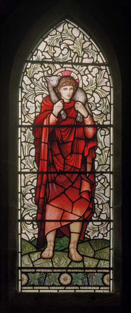 Der gute Hirte (1902-1914) von Edward Coley and Dearle Burne Jones