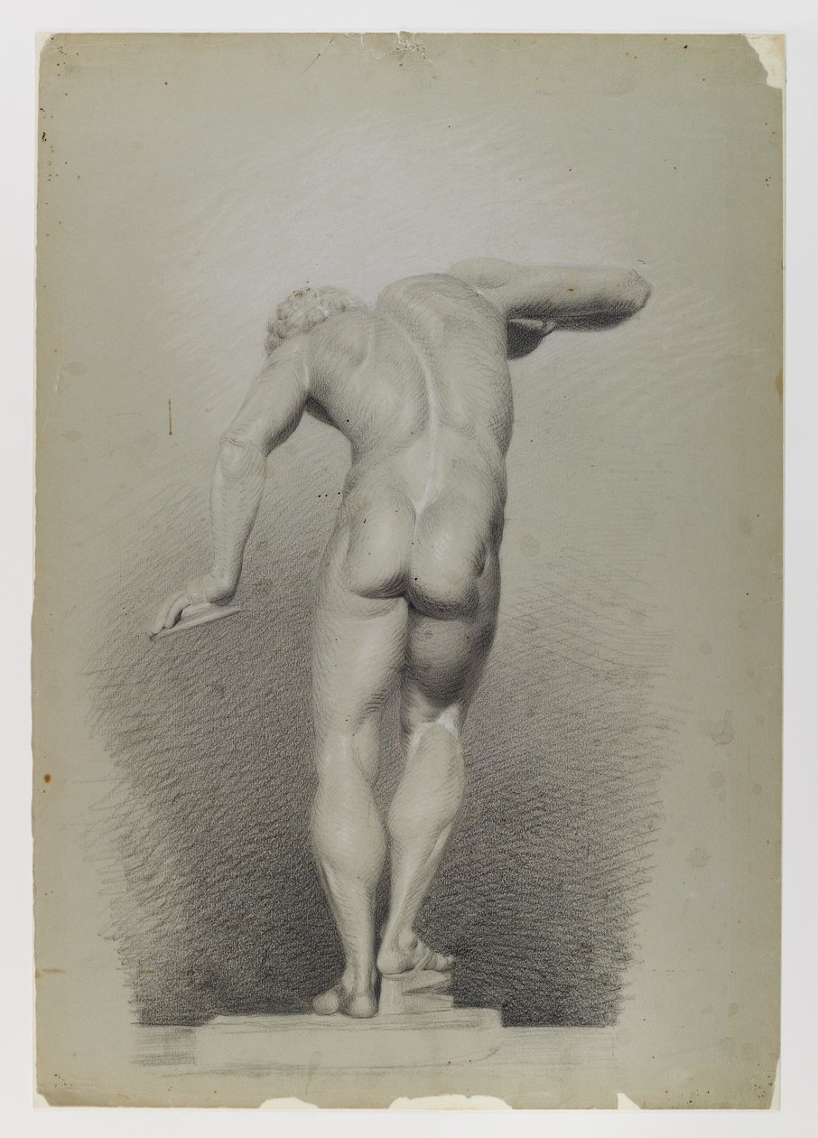 Aktstudie, um 1848 von Edward Docker