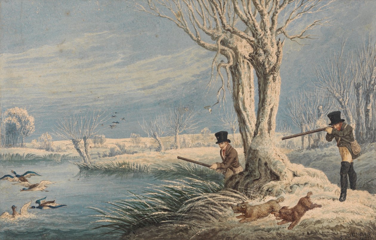 Wildentenjagd von Edward Duncan