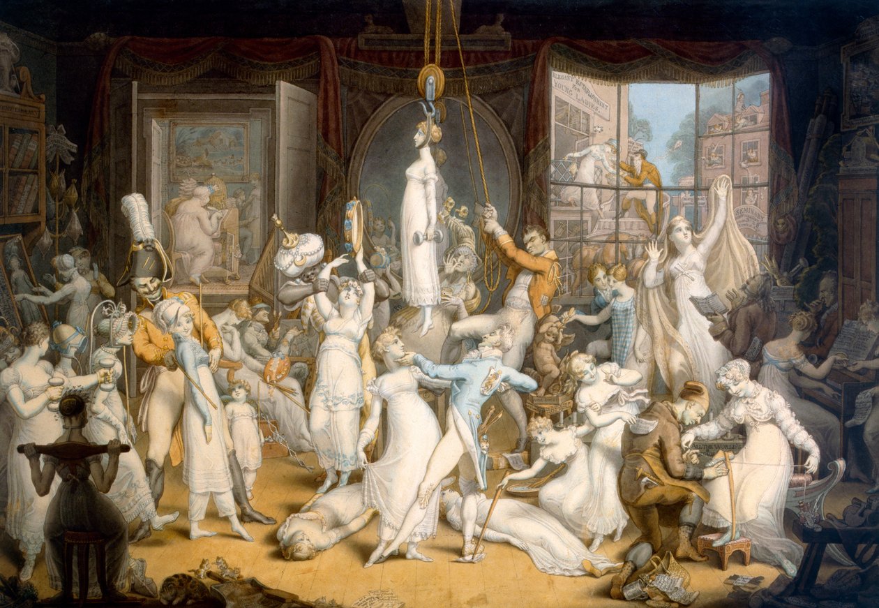 Eine elegante Einrichtung für junge Damen von Edward Francis Burney