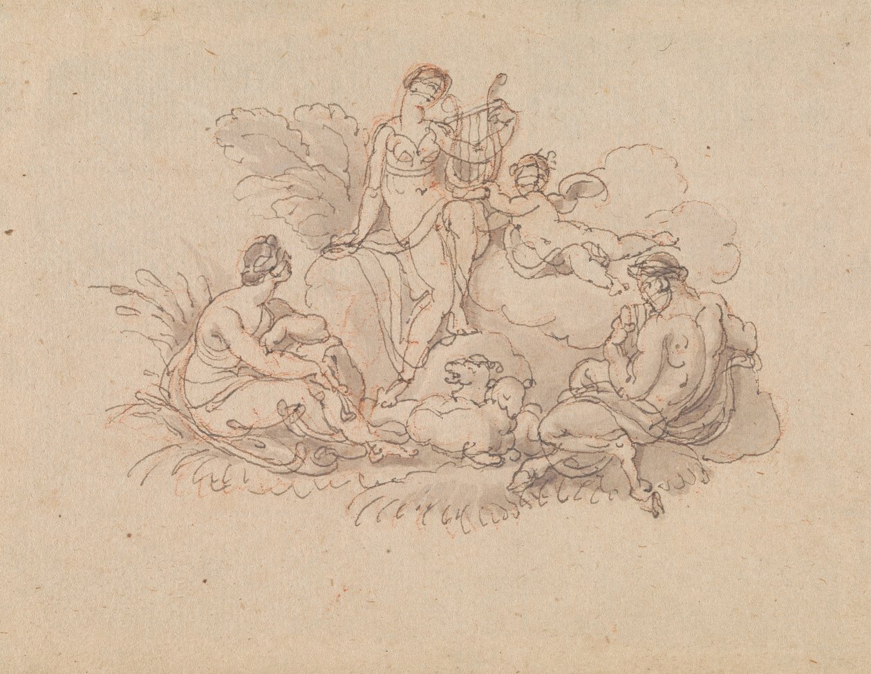 Erato und Pan von Edward Francis Burney