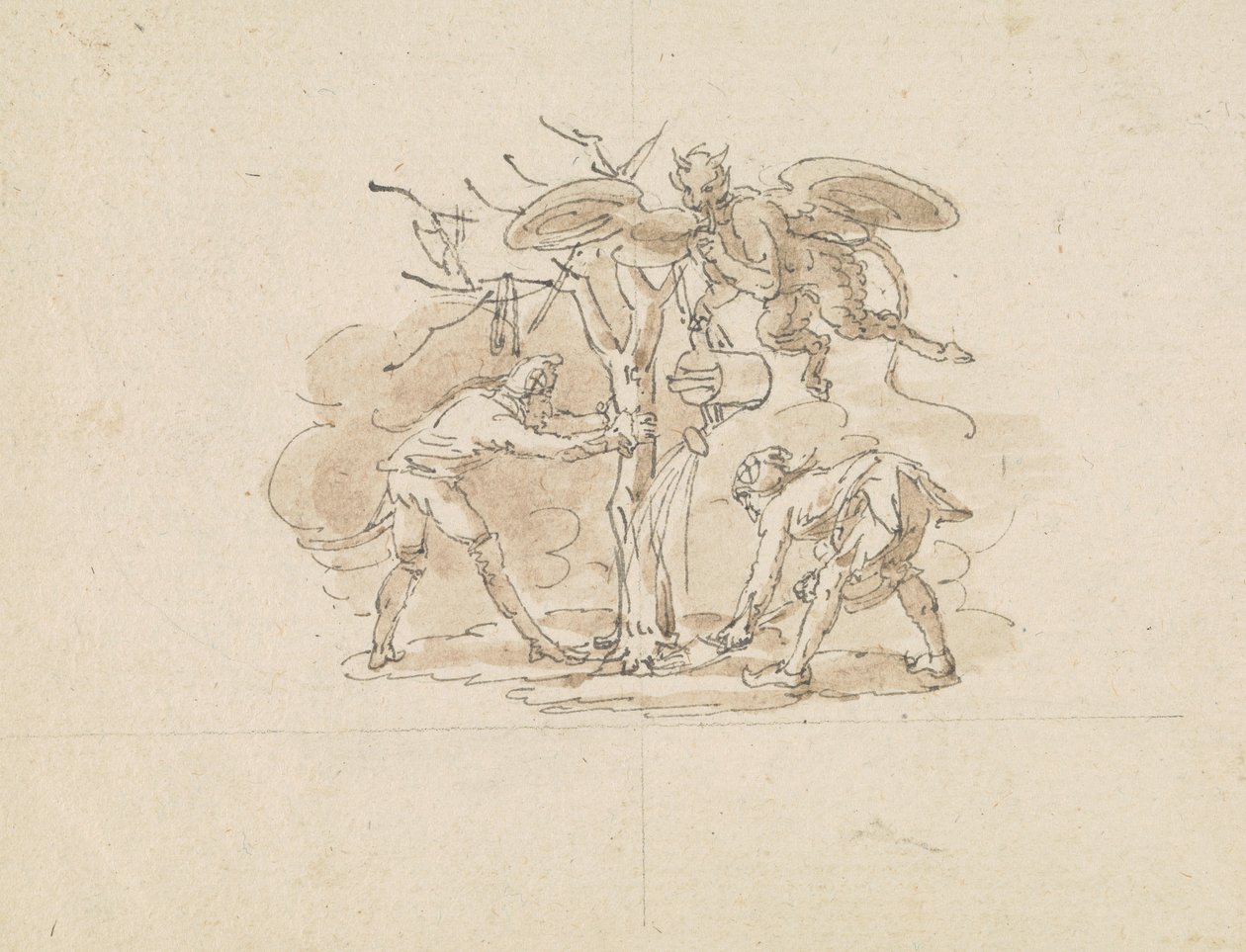 Narren pflanzen einen Baum von Edward Francis Burney