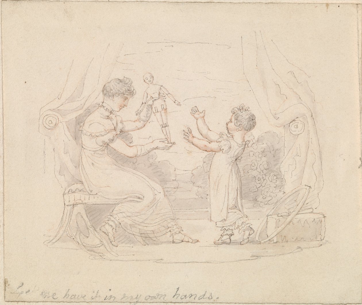 Illustration für Die neue Puppe: Lass es mich in meinen eigenen Händen haben von Edward Francis Burney