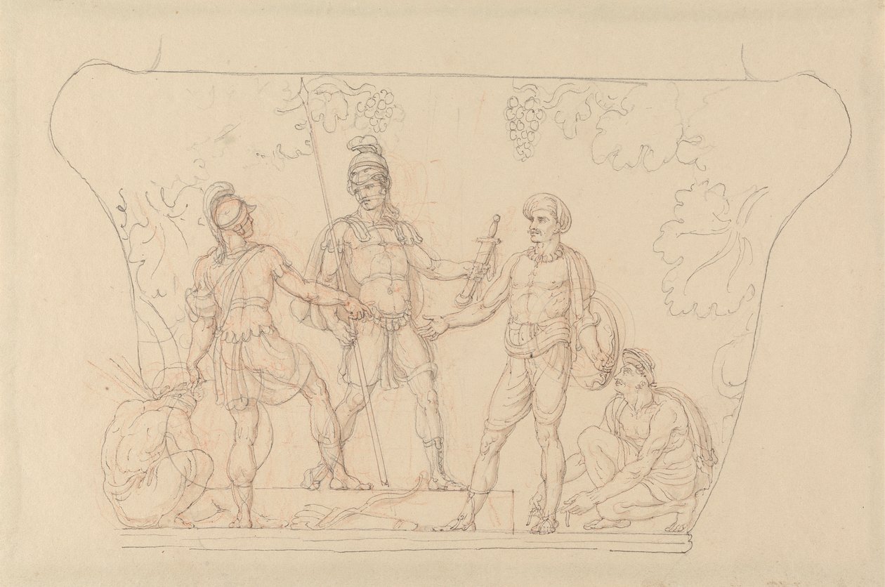 Waffenübergabe an die Indianer von Edward Francis Burney