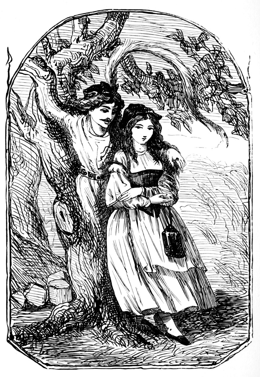 Die alte Frau im Wald, 1901 von Edward Henry Wehnert