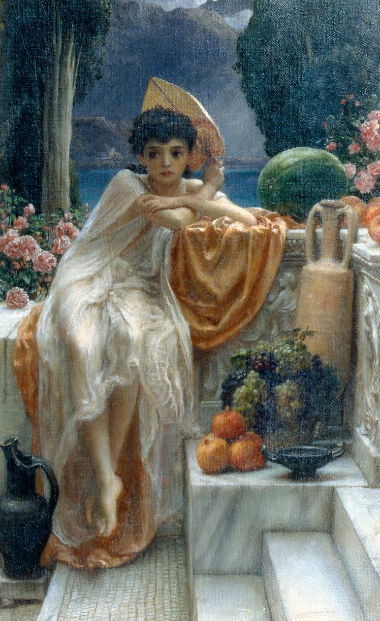 Auf den Tempelstufen von Edward John Poynter