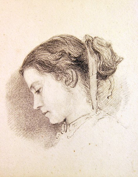 Studie eines Mädchens von Edward John Poynter