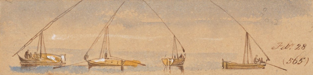 Boote (Dahabeahs); 28. Feb. [1867] (565) von Edward Lear