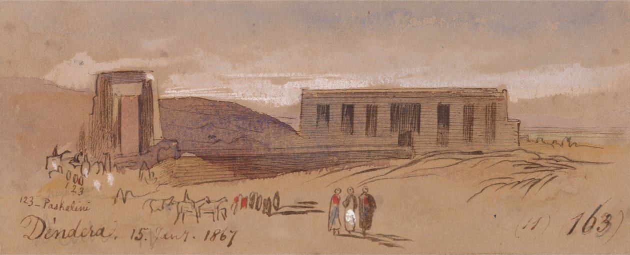 Dendera von Edward Lear