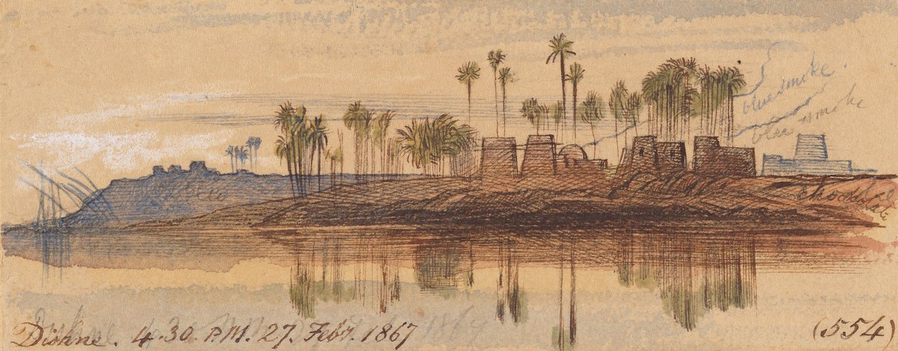 Dishne; 16:30 Uhr, 27. Feb. 1867 (554) von Edward Lear