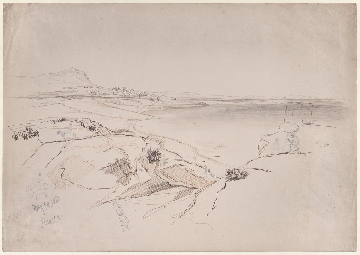 Ansicht von Sciacca, Sizilien von Edward Lear