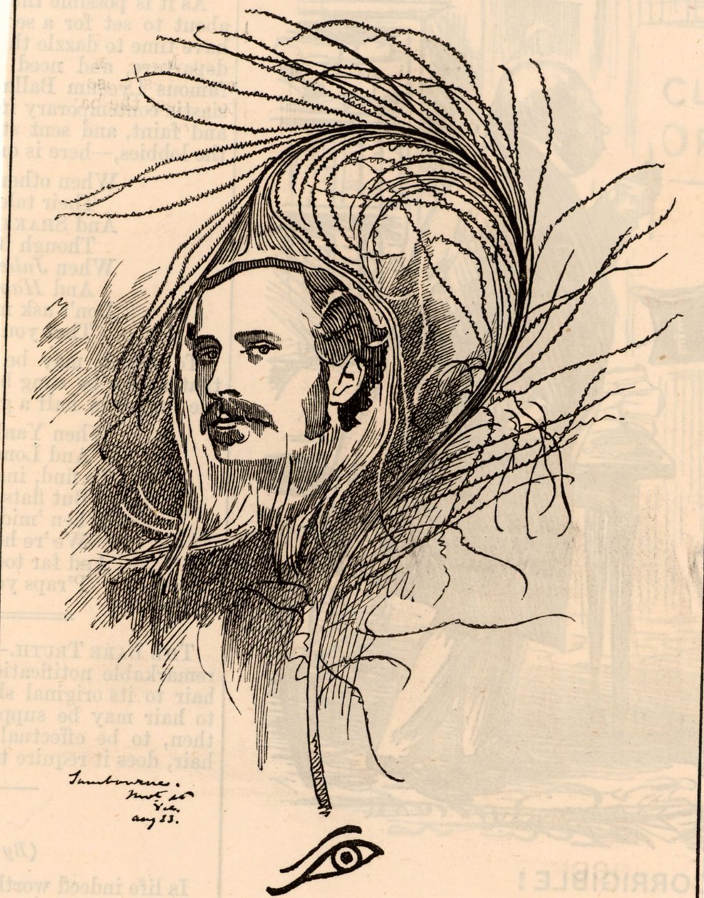 Karikatur von Ellis Ashmead-Bartlett von Edward Linley Sambourne