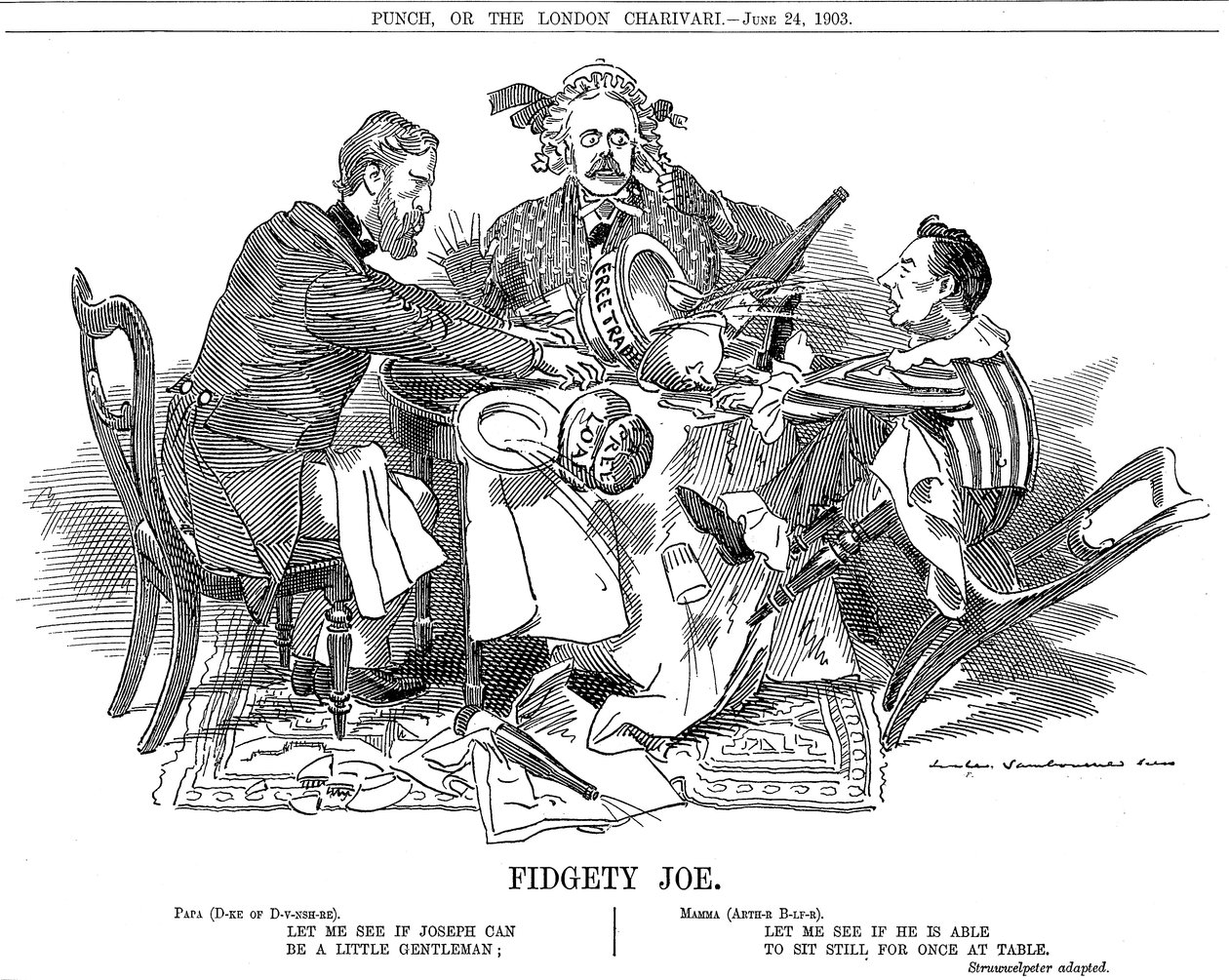 Zappelnder Joe, 1903 von Edward Linley Sambourne