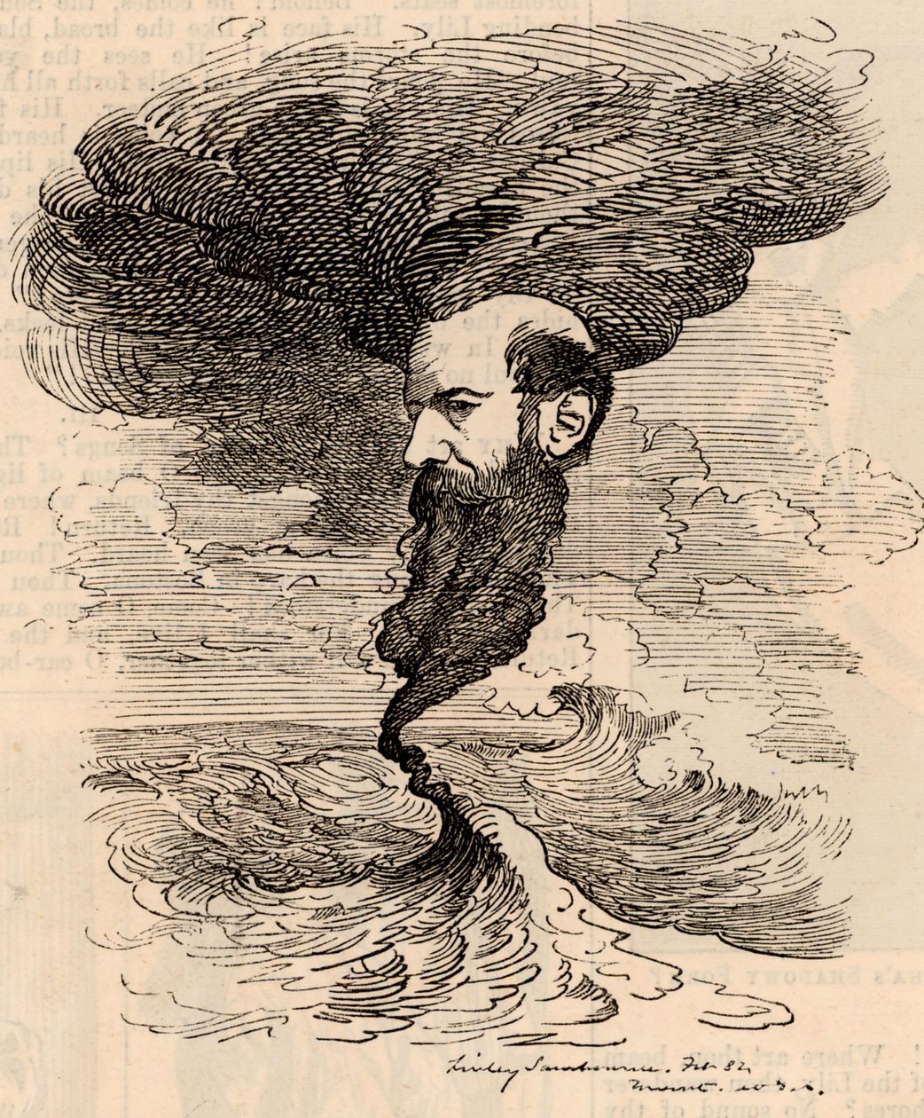 Porträt von Wilfred Lawson von Edward Linley Sambourne