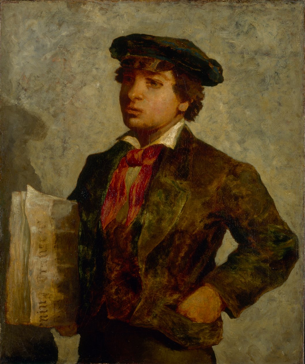 Zeitungsjunge, 1869 von Edward Mitchell Bannister