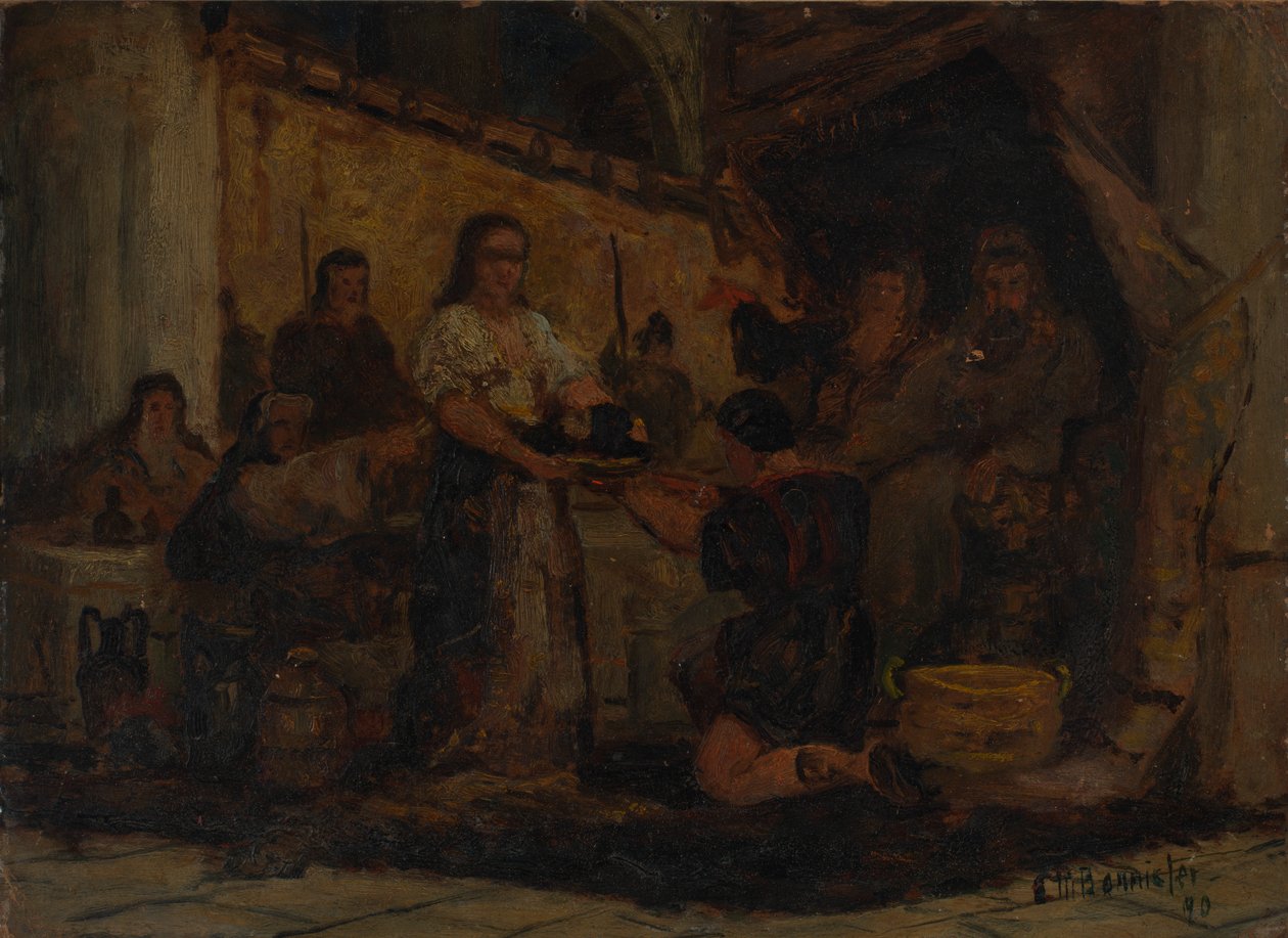 Salome empfängt den Kopf Johannes des Täufers, 1890 von Edward Mitchell Bannister