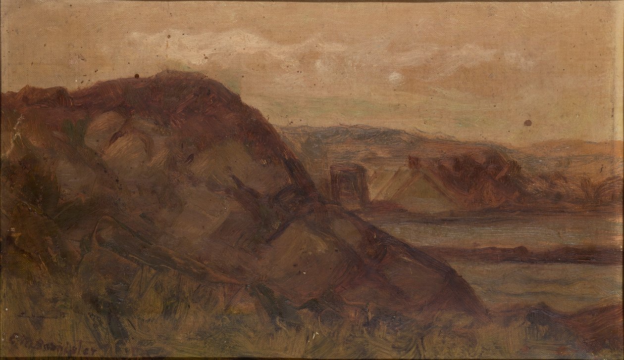 Ohne Titel (Landschaft mit Felsen) von Edward Mitchell Bannister